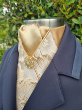 Load image into Gallery viewer, ERA Designer Collection Pre-tied Stock Tie - Hibiscus Gold