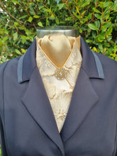 Load image into Gallery viewer, ERA Designer Collection Pre-tied Stock Tie - Hibiscus Gold