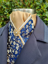 Load image into Gallery viewer, ERA Designer Collection Pre-tied Stock Tie Plastron - Oriental Brocade - Regency