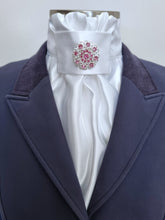 Load image into Gallery viewer, ERA EURO CHARIZE STOCK TIE - White satin with your choice of various brooches