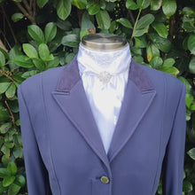 Load and play video in Gallery viewer, ERA Elle Stock Tie - Soft Ties with Beaded Lace Applique Detail and Brooch