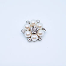 Load image into Gallery viewer, ERA EURO BELLE Stock Tie - White lustre satin with Gold trim, lace frill and brooch