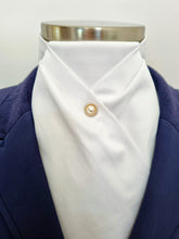 Load image into Gallery viewer, ERA DEB COTTON STOCK TIE - White cotton with stud pin