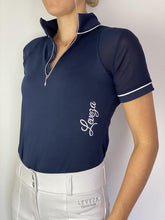 Load image into Gallery viewer, LEVEZA Naïma Training Riding Shirt - Navy - CLEARANCE