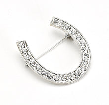 Load image into Gallery viewer, Horse Shoe Brooch - Silver or Gold - Free post in Australia
