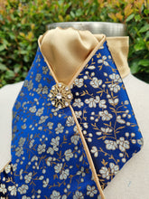 Load image into Gallery viewer, ERA Designer Collection Pre-tied Stock Tie Plastron -  Oriental Brocade - Regency
