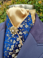 Load image into Gallery viewer, ERA Designer Collection Pre-tied Stock Tie Plastron -  Oriental Brocade - Regency
