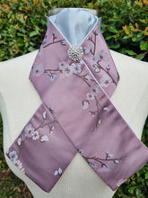 Load image into Gallery viewer, ERA Designer Collection Pre-tied Stock Tie - Cherry Blossoms
