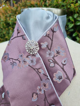 Load image into Gallery viewer, ERA Designer Collection Pre-tied Stock Tie - Cherry Blossoms
