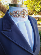 Load image into Gallery viewer, ERA Euro Royale - White satin with Rose Gold embellishment and silver piping
