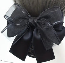 Load image into Gallery viewer, Shelly Hair Barrette –  Gold, Navy Blue &amp; Black
