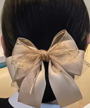 Load image into Gallery viewer, Shelly Hair Barrette –  Gold, Navy Blue &amp; Black
