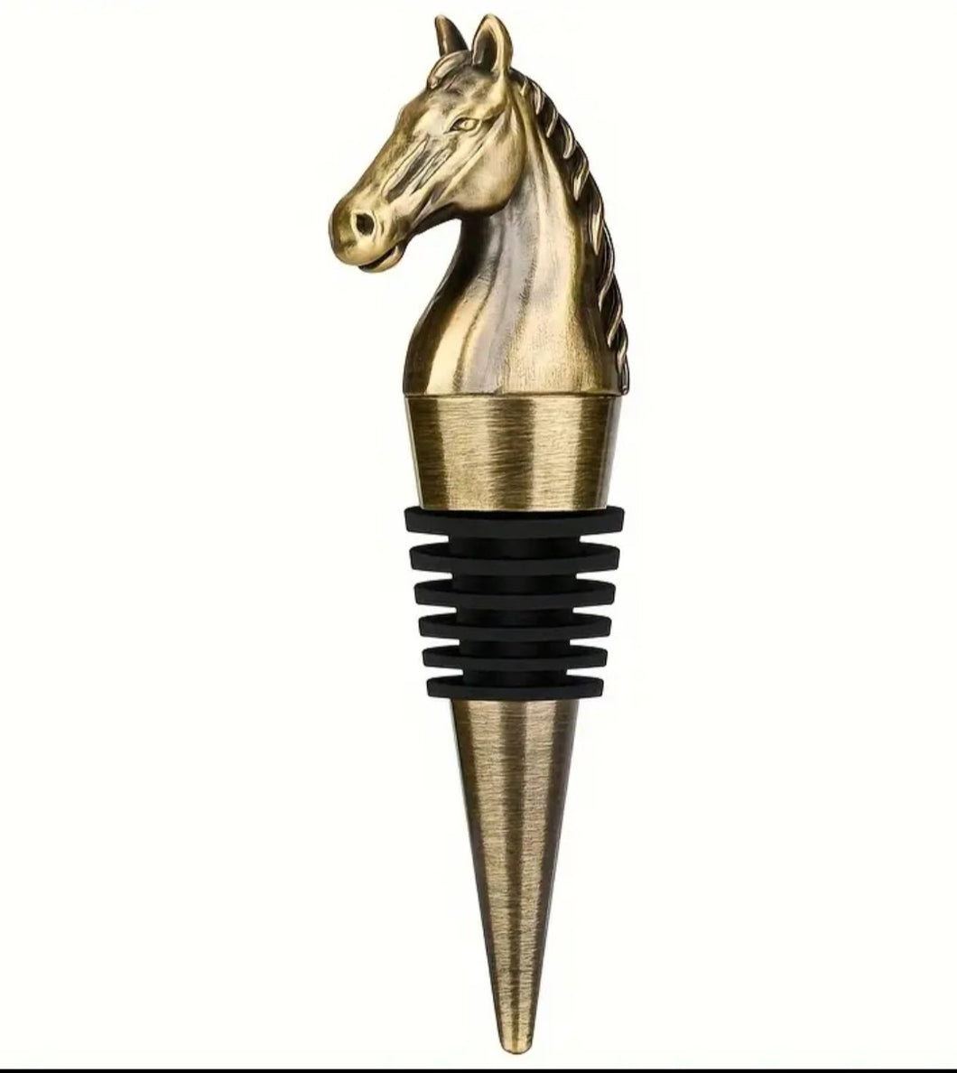 Horse Head Wine Stopper - Bronze or Silver