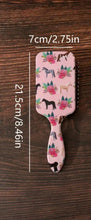 Load image into Gallery viewer, Floral Horse Print Hair brush
