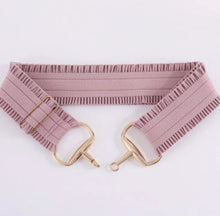 Load image into Gallery viewer, Equestrian Frill Snaffle Belts - Navy, Dusty Pink, Silver/Grey, Black  - FREE Post in AU
