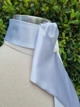 Load image into Gallery viewer, ERA "THE CLASSIC" STOCK TIE - White satin with stud pin
