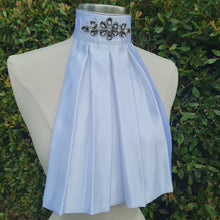 Load and play video in Gallery viewer, ERA Euro Royale - White satin with Smokey Grey embellishment and silver piping
