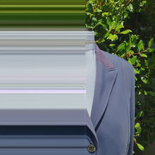 Load and play video in Gallery viewer, ERA EURO KARA Stock Tie - White pleated satin with crystal trim and brooch
