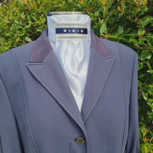 Load and play video in Gallery viewer, ERA Euro Lyndal Regal Stock Tie - White Satin with navy or Black ribbon and crystal trim
