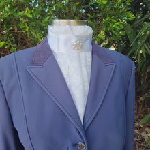 Load and play video in Gallery viewer, ERA EURO GRACE Stock Tie - White lace and satin with choice of brooch
