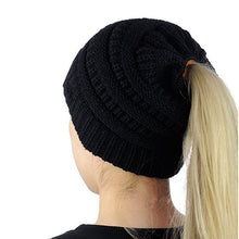 Load image into Gallery viewer, Pony Tail Beanie - Various colours
