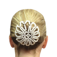 Load image into Gallery viewer, DUCHESS pearl and crystal hair bun cover – Various Colours - Free post in Australia
