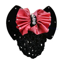 Load image into Gallery viewer, INDI Hair Bow Barrette - Pink, Brown, Navy blue, Dusty pink
